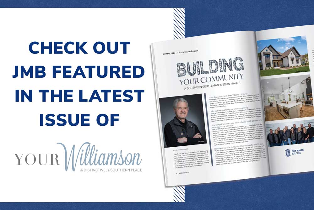 Image showing mockup of John Maher article in Your Williamson magazine.